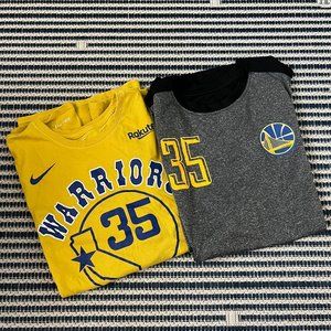 Golden State Warriors Lot of 2 Assorted Kevin Durant T-Shirt & Tank Top